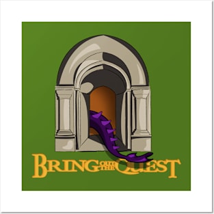 Quest Unveiled: Medieval Dragon Entrance Posters and Art